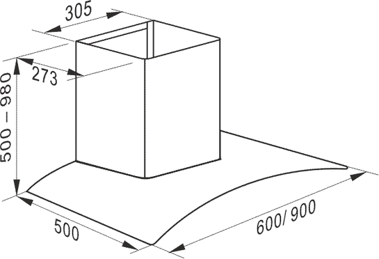 Απορροφητήρας Καμινάδα - A 9419 M