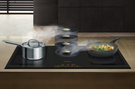 Εντοιχιζόμενη εστία KCT 9365 IEm με ενσωματωμένο απορροφητήρα