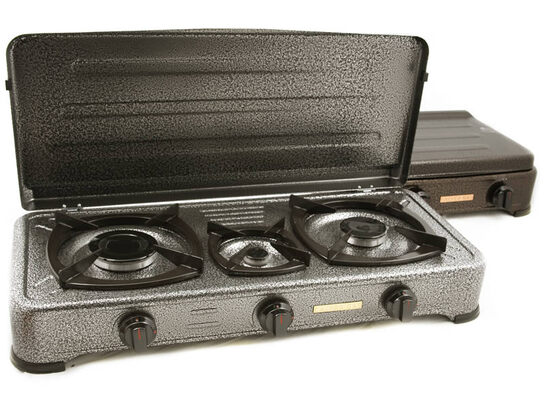 Σφυρήλατο με τρεις εστίες και καπάκι