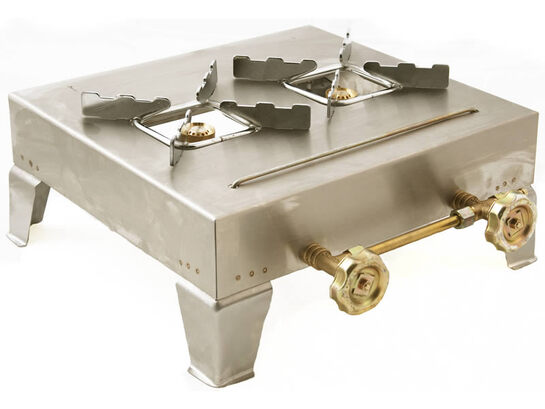 Κουζινάκι INOX με δύο εστίες