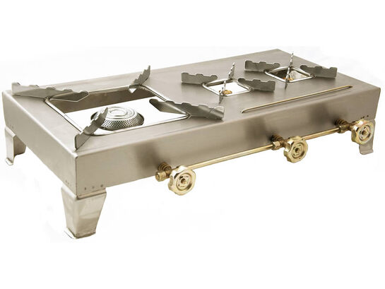 Κουζινάκι INOX με τρεις εστίες