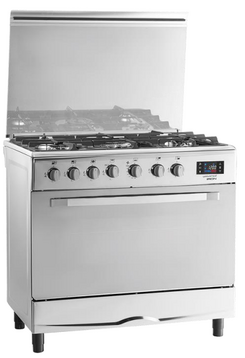 Κουζίνα αερίου inox UNIVERSAL 9605 I, 90 εκ.