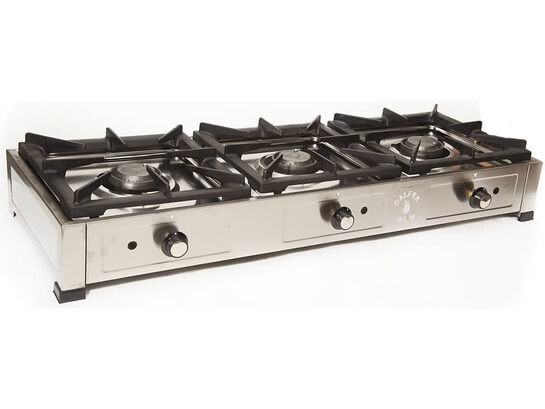 Κουζίνα υγραερίου με τρεις εστίες