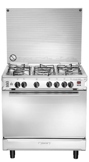 Κουζίνα αερίου inox UNIVERSAL 8605 W, 80 εκ.