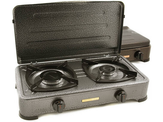 Σφυρήλατο με δύο εστίες και καπάκι