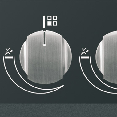 Εστία Αερίου με Γυάλινη επιφάνεια - KCG 6383 Turbo