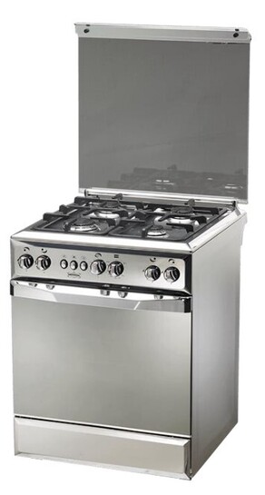 Κουζίνα αερίου inox UNIVERSAL 6604 I, 60 εκ.
